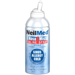 NasaMist Isotonic Saline Spray. Soothe, Moisturize and Cleanse using specially designed tip. 177mL Pack of 3