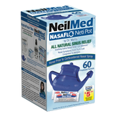 NasaFlo Neti Pot with 60 Packets