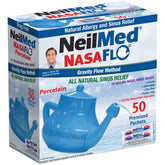 NasaFlo Neti Pot Porcelain with 50 Packets
