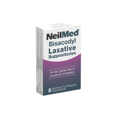 NeilMed Bisacodyl Laxative Suppositories